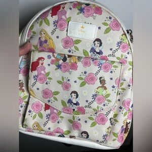 Disney Princess Floral Mini Backpack Coquette Pink Cute Bag